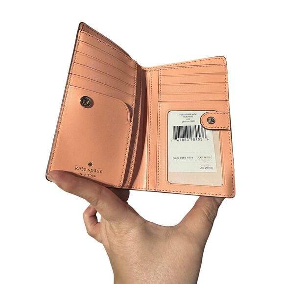 Kate Spade Geranium bifold wallet - Picture 6 of 6